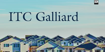 ITC Galliard Font Poster 1